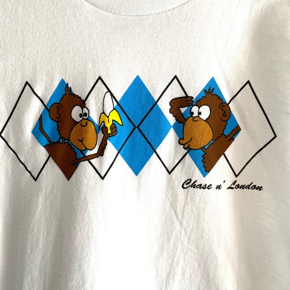 CHASE N’ LONDON blue monkey t-shirt - various - Picture 2 of 4